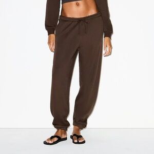 Skims Cotton Fleece Classic Jogger Dark Sepia XS